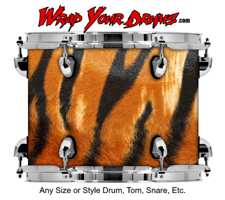 Buy Drum Wrap Skinshop Fur Tigress Drum Wrap