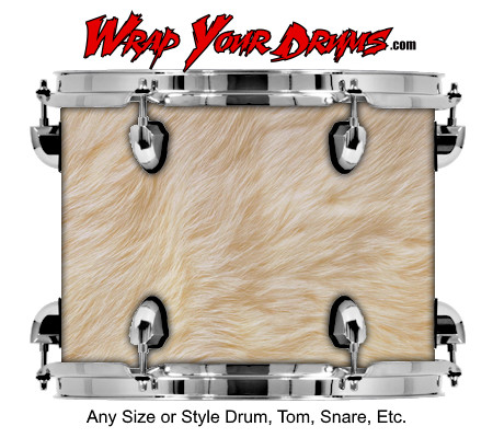 Buy Drum Wrap Skinshop Fur White Drum Wrap