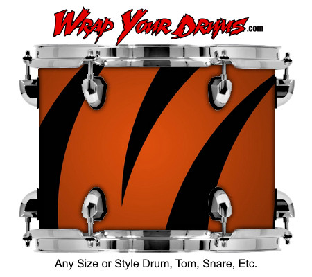 Buy Drum Wrap Skinshop Painted Bold Tiger Drum Wrap