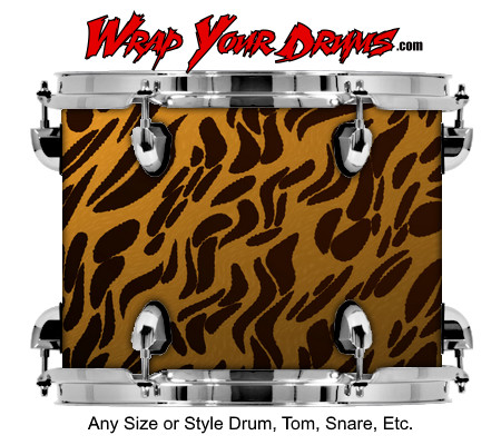 Buy Drum Wrap Skinshop Painted Panther Drum Wrap