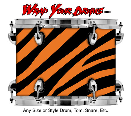 Buy Drum Wrap Skinshop Painted Tiger Drum Wrap