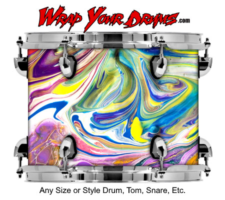 Buy Drum Wrap Swirl Radical Drum Wrap