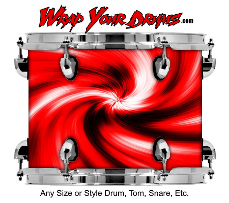 Buy Drum Wrap Swirl Red Drum Wrap