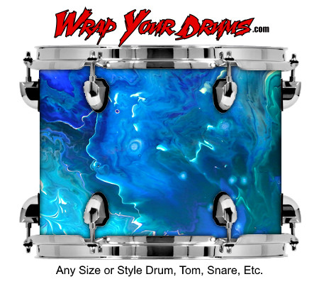 Buy Drum Wrap Swirl Splatter Drum Wrap
