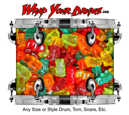 Buy Drum Wrap Texture Bears Drum Wrap