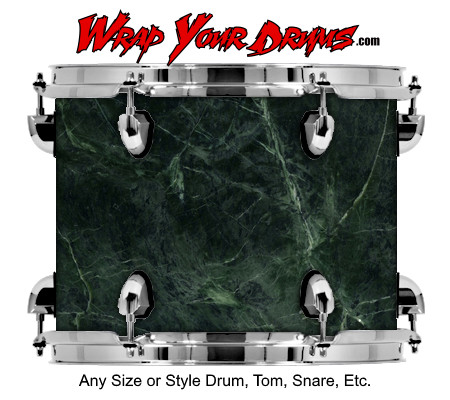Buy Drum Wrap Texture Green Marble Drum Wrap