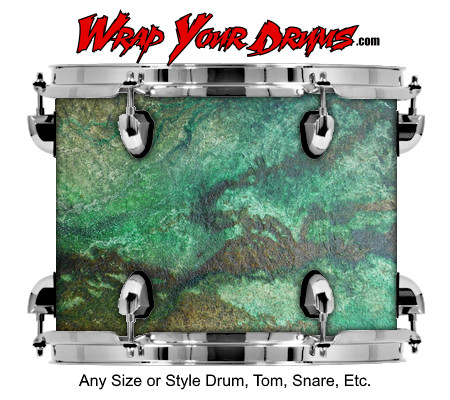 Buy Drum Wrap Texture Green Drum Wrap