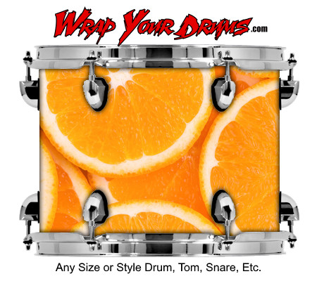 Buy Drum Wrap Texture Orange Drum Wrap
