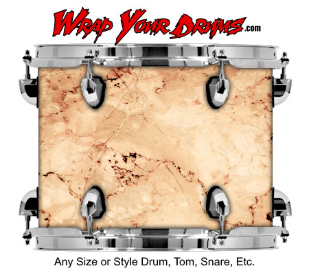 Buy Drum Wrap Texture Tan Marble Drum Wrap