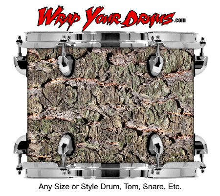 Buy Drum Wrap Woodshop Character Bark Drum Wrap