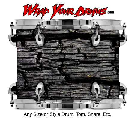 Buy Drum Wrap Woodshop Character Chared Drum Wrap