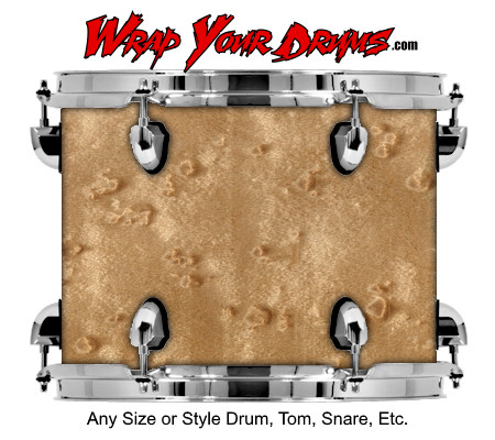 Buy Drum Wrap Woodshop Exotic Birdseye Drum Wrap