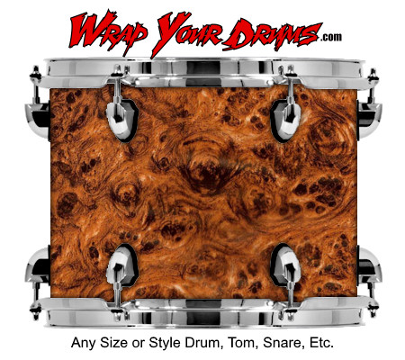 Buy Drum Wrap Woodshop Exotic Burlbrown Drum Wrap