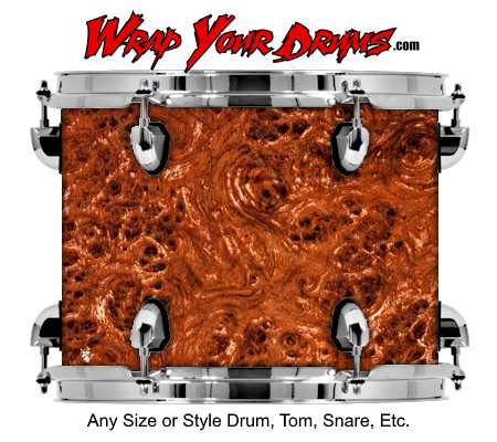 Buy Drum Wrap Woodshop Exotic Burlred Drum Wrap